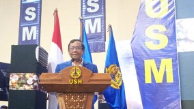 Prof Mahfud MD Berikan Kuliah Umum Wawasan Kebangsaan dalam Pakem USM