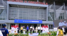 Presiden Jokowi Resmikan Rehabilitasi dan Renovasi Pembangunan Venue PON XXI di Aceh