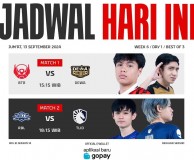 Jadwal Babak Regular Season MPL ID S14 Week 6 : Ada Bigetron Alpha vs Dewa United Esports dan Rebelion Esports vs Team Liquid ID