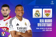 Live Streaming Champions League : Real Madrid vs Stuttgart, Menanti Gol Perdana Kylian Mbappe di UCL !