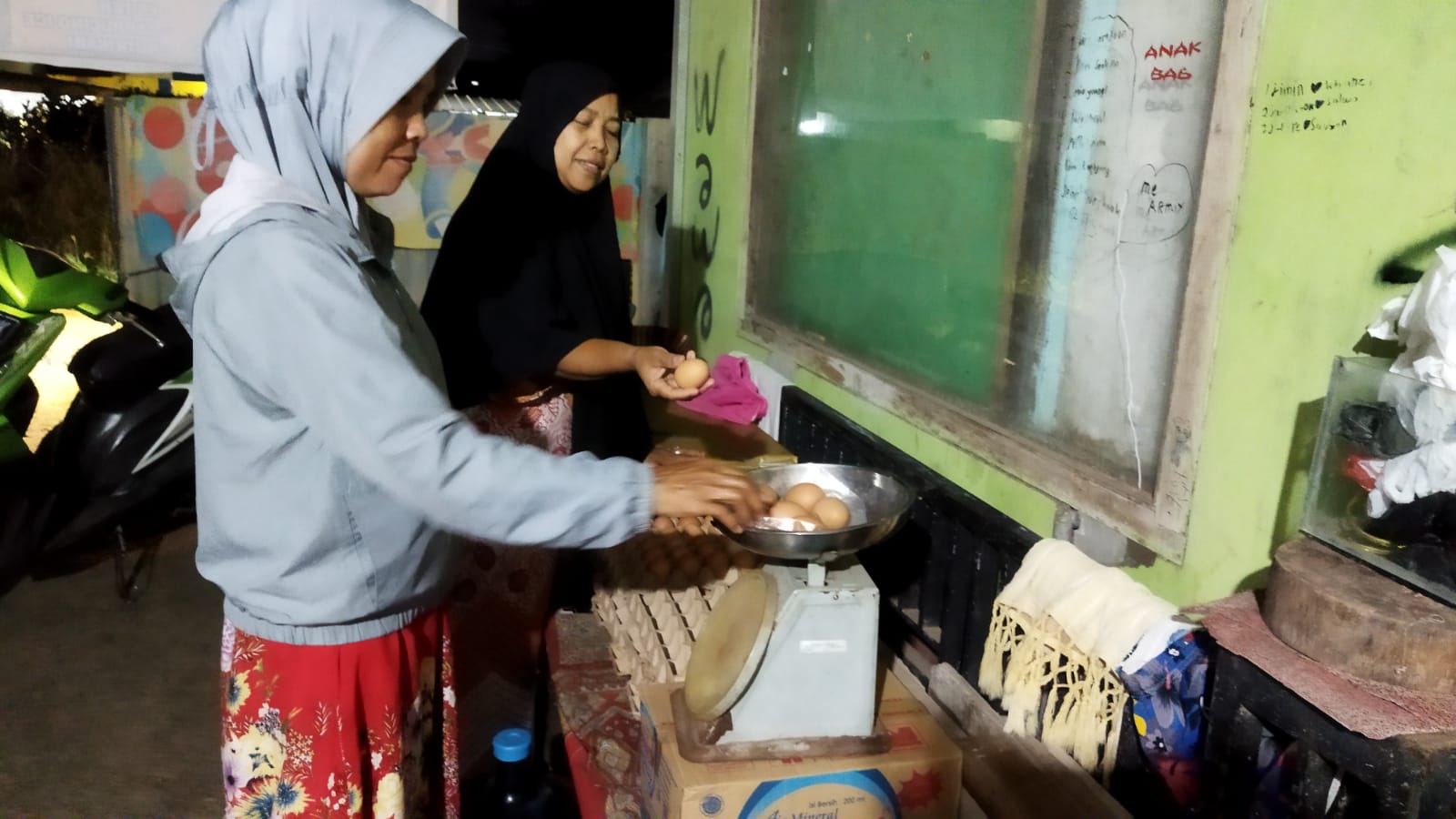 Pedagang Telur eceran di Sultan Agung