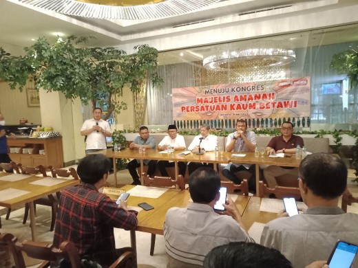 Majelis Amanah Persatuan Kaum Betawi Menggelar Jumpa Pers Bertajuk Menuju Kongres di Jakarta Selatan