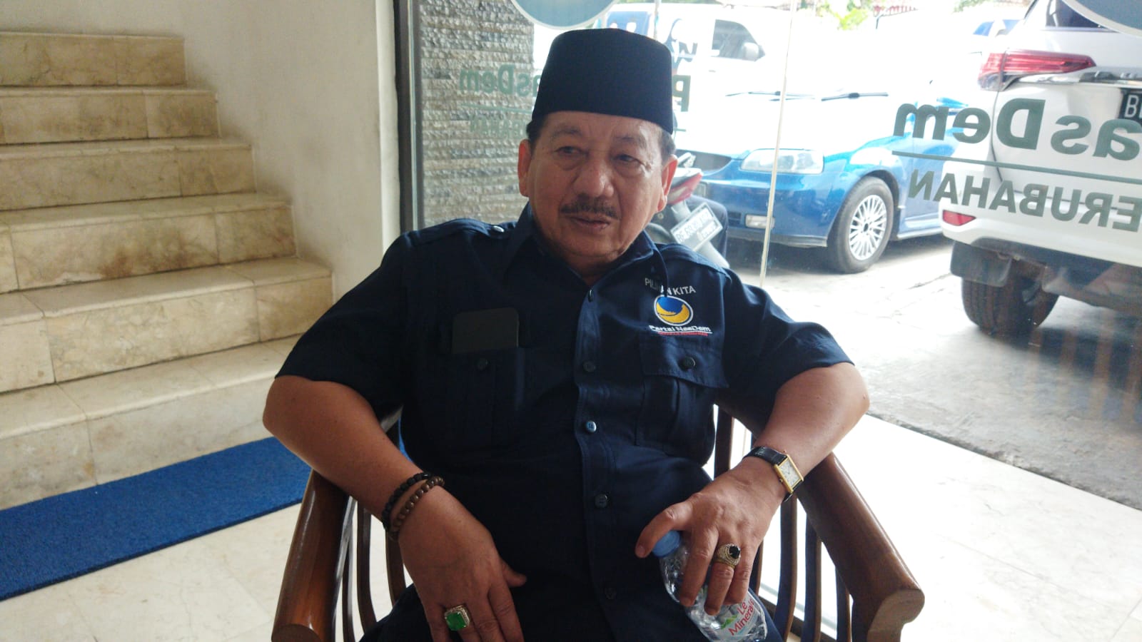 Ketua DPW Nasdem Lampung Herman HN (Foto Hajim/Helo)
