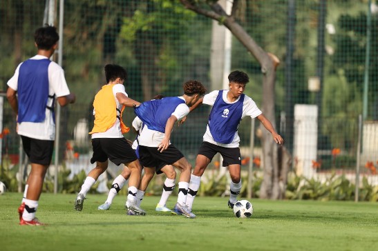 Pemain Timnas U-17 Melakukan Latihan Perdana 