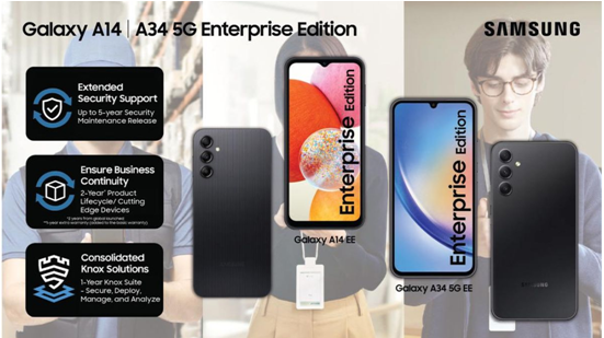 Samsung Galaxy A14 dan A34 5G Enterprise Edition
