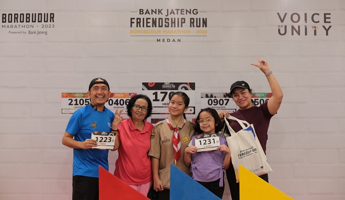 Bank Jateng Friendship Run Singgahi Kota Medan, Jadi Penawar Rindu Borobudur Marathon