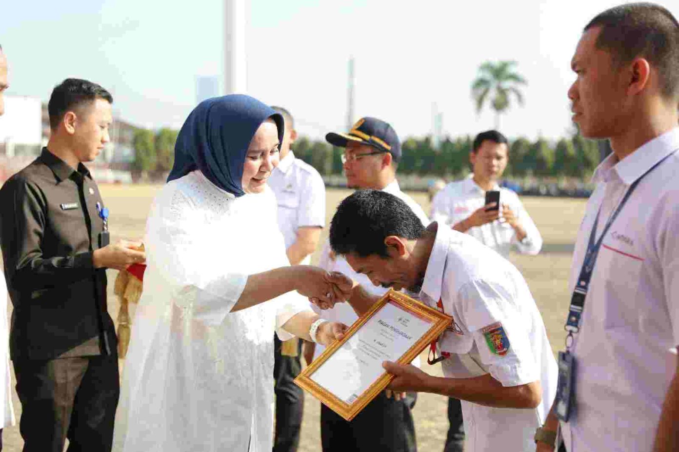 Riana Sari Tandatangani Perjanjian Kerjasama PMI dengan Disdikbud Provinsi Lampung