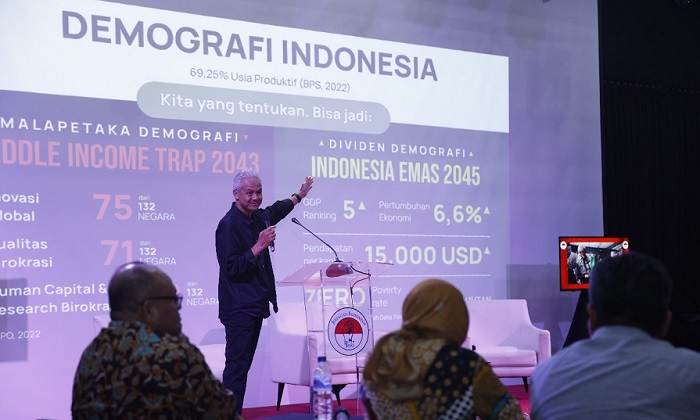 Ganjar Pranowo berbagi konsep dan gagasan saat berdiskusi dengan alumni HMI di Jakarta