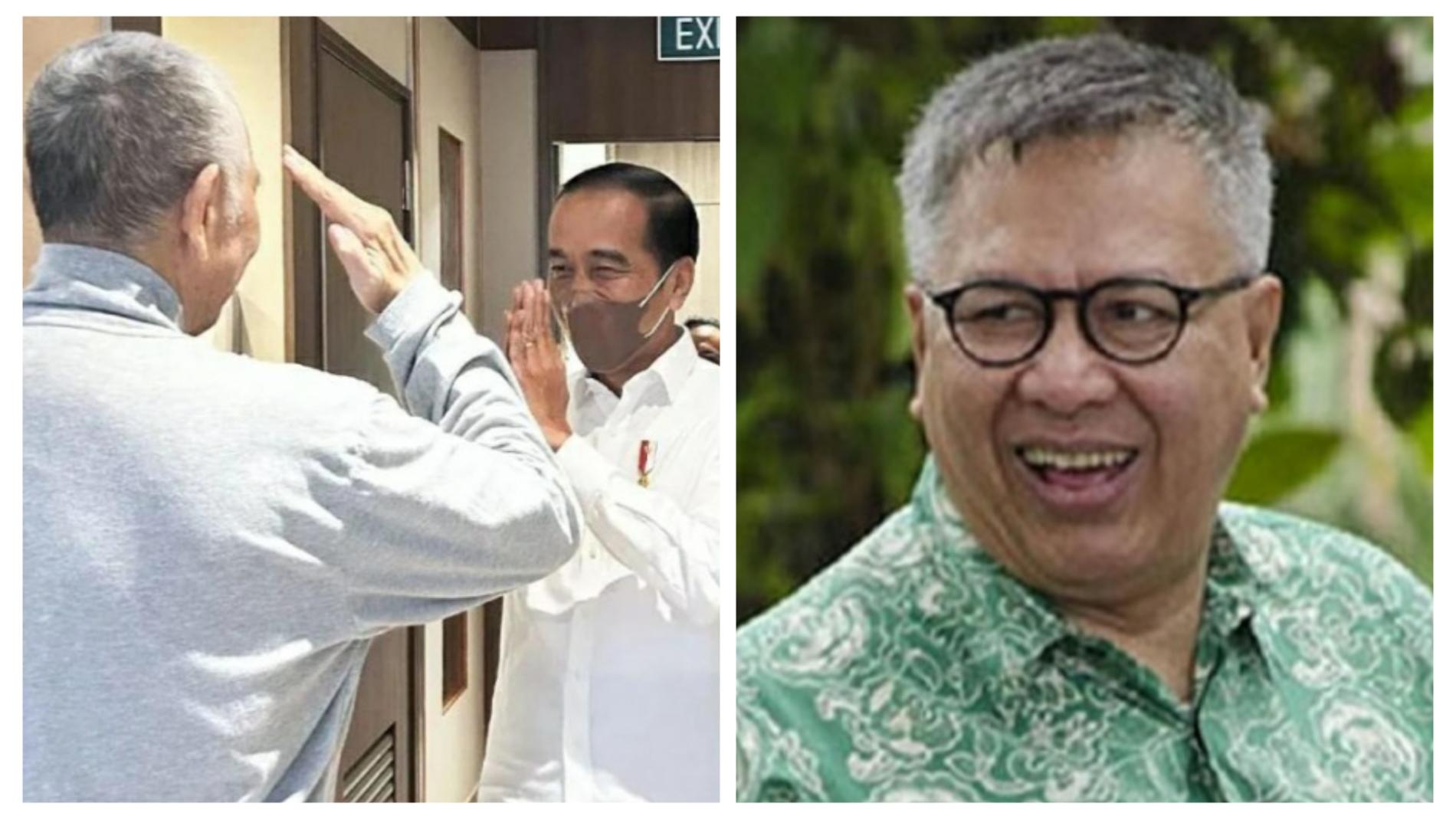 Dikunjungi Jokowi, LBP Berdiri Beri Hormat, Alzier Ikut Bahagia