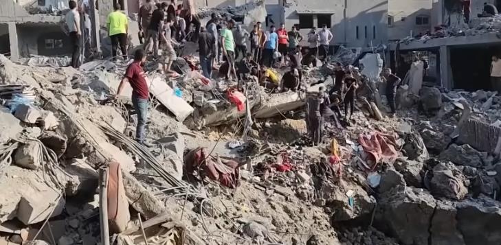 Serangan Israel hancurkan bangunan