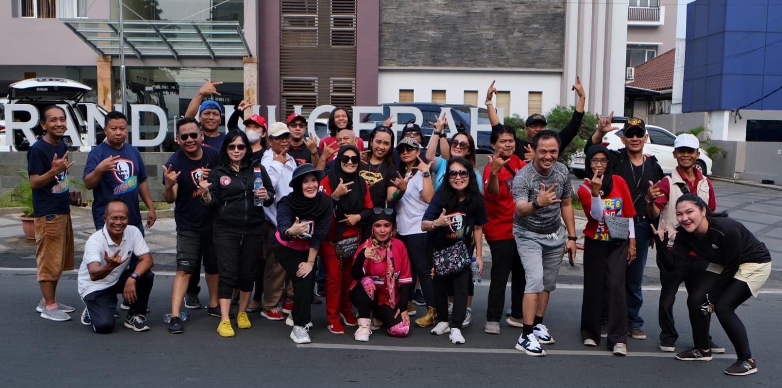 Lewat Senam, Forbes Ajak Masyarakat Lampung Pilih Ganjar - Mahfud