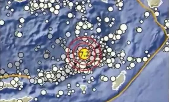 Gempa 7,2 Magnitudo Guncang Tanimbar Maluku 