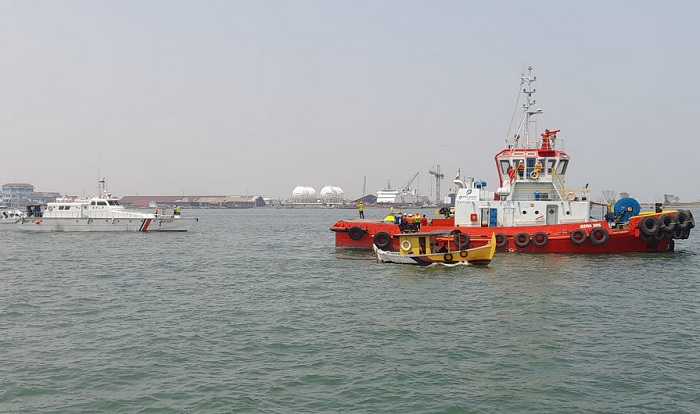 KSOP dan Tim Gabungan Bubarkan Pengunjuk Rasa di Kapal, Ternyata Ini Simulasi Pengamanan Pelabuhan Tanjung Emas