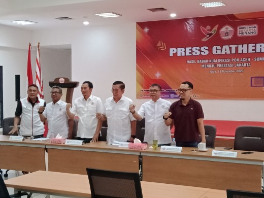 Press Gathering KONI DKI Jakarta dengan tema Hasil Babak Kualifikasi PON Aceh-Sumut Menuju Prestasi 