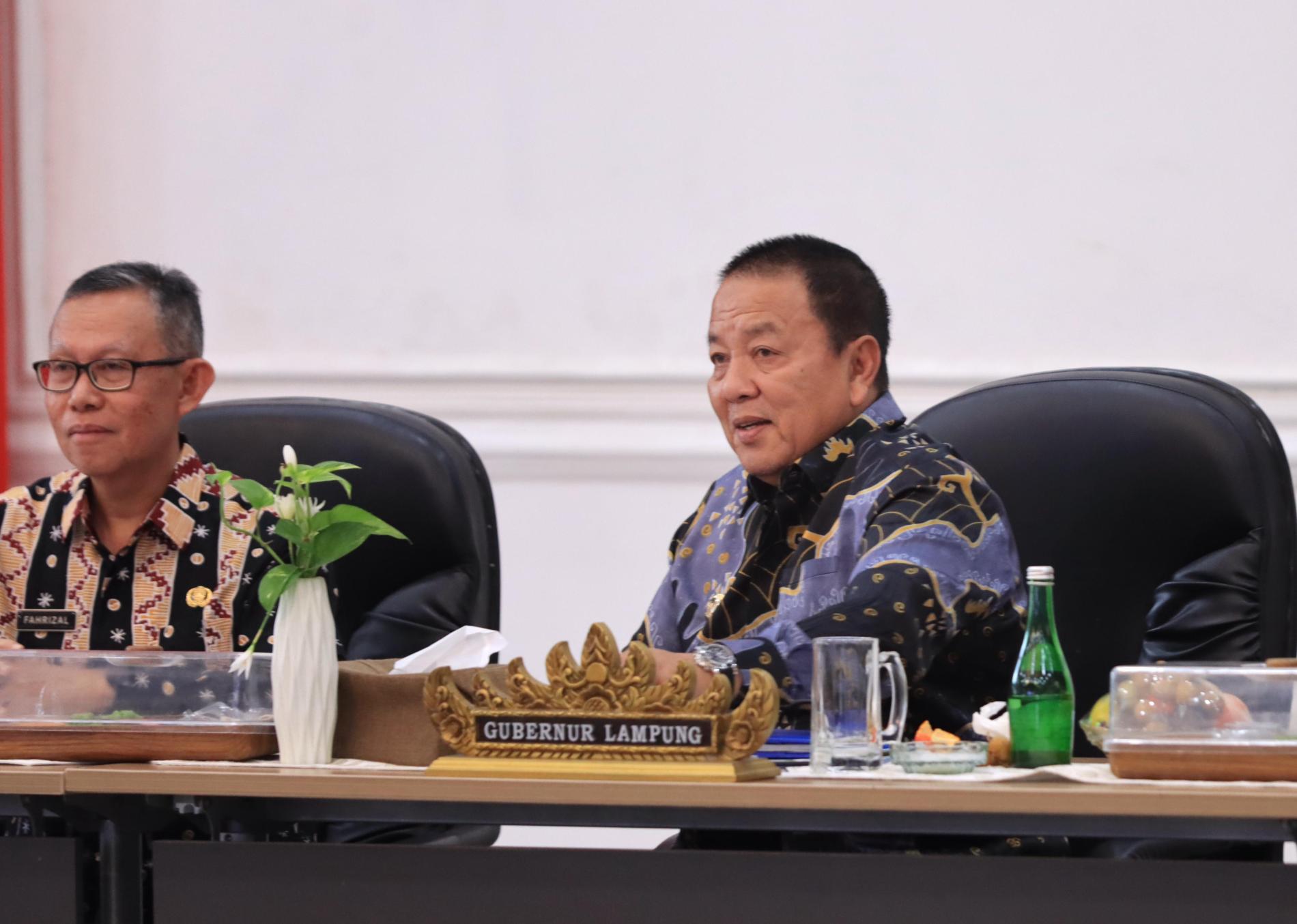 Gubernur Arinal Lakukan Wawancara Penilaian Penghargaan Nirwasita Tantra 2023