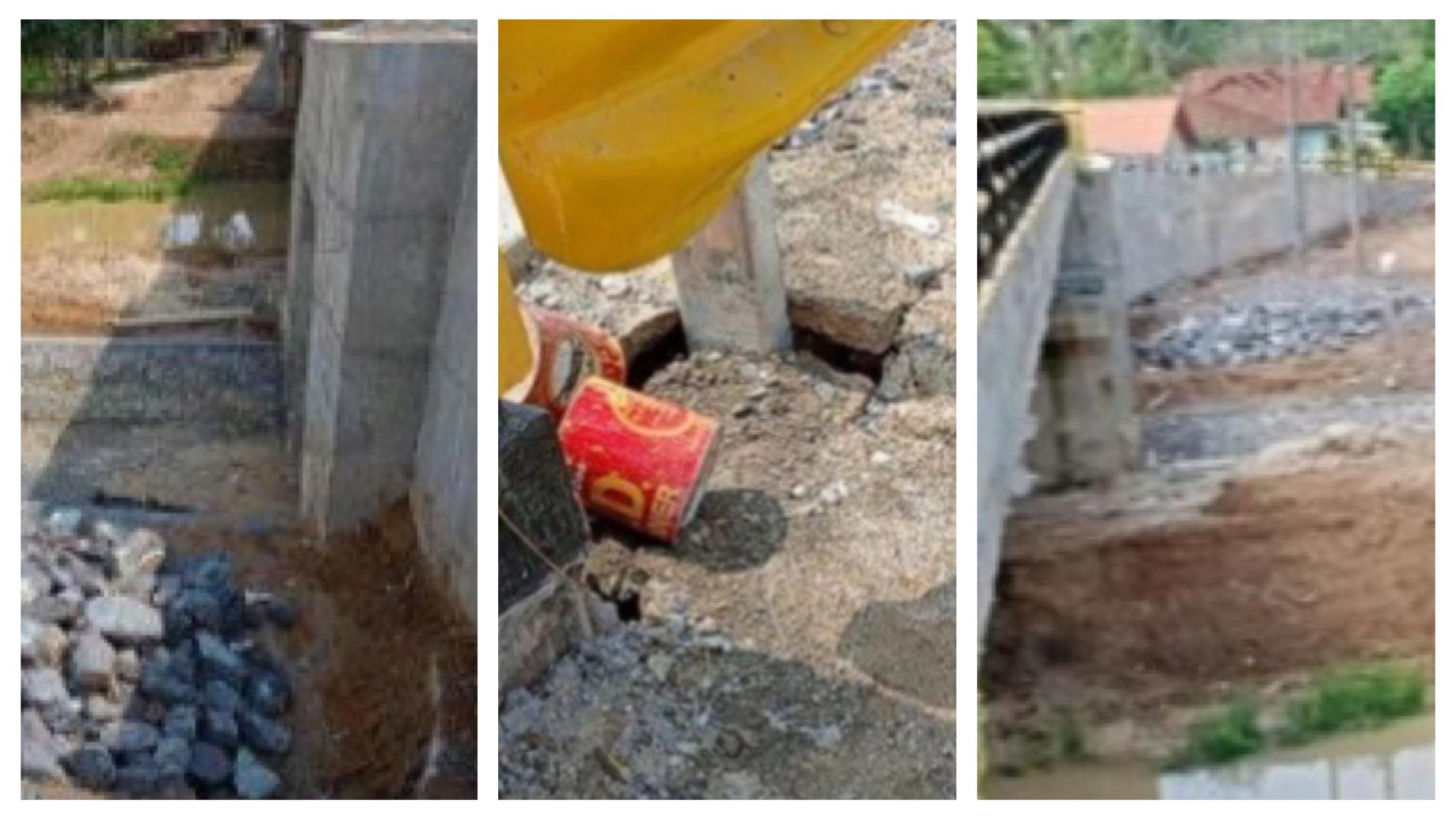Baru 2 Bulan, Proyek Jembatan Senilai Rp10 M Sudah Rusak di Lamteng