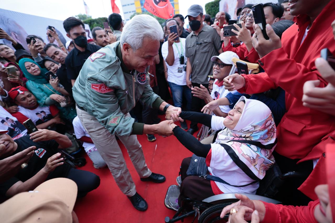 Capres Ganjar Pranowo Minta Masukan Disabilitas untuk Mendapatkan Kesetaraan