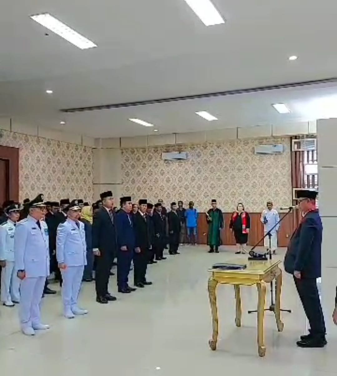 Sekretaris Daerah Kabupaten Mesuji Syamsudin Lantik 116 Pejabat Administrator