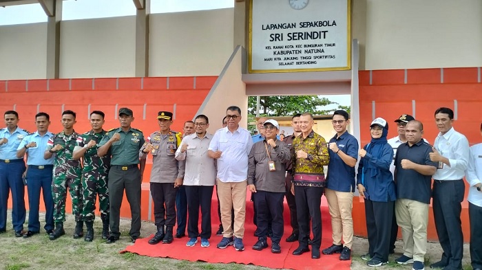 SKK MIGAS - KKKS Dukung Prestasi Olahraga di Natuna dengan Membangun Tribun