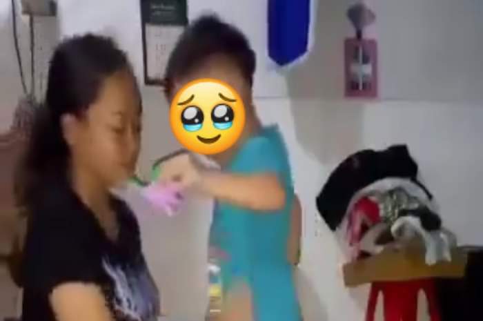 Video viral ibu kandung berbuat asusila terhadap anak kandungnya berbaju biru