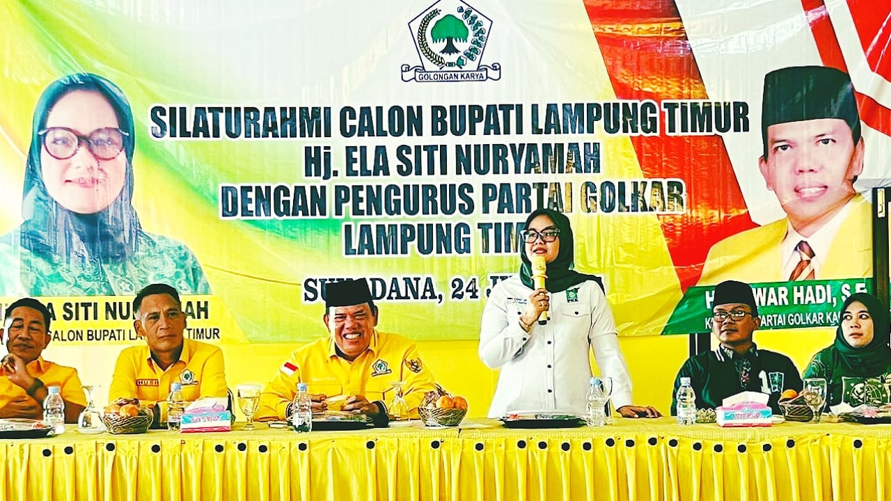 Gercep Sua Golkar, Ela Siti Nuryamah Sinyalkan ESA di Pilbup Lamtim