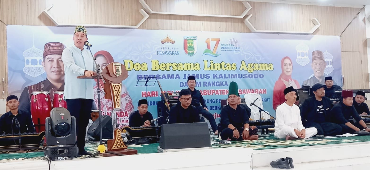 Perkuat Pilar Persatuan, Pemkab Pesawaran Doa Bersama Lintas Agama