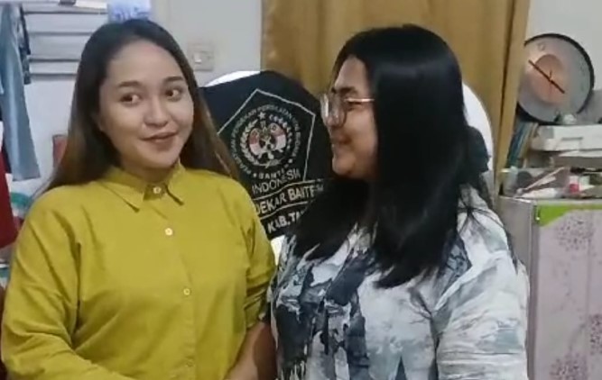 Tangkapan layar antara Bella dan Marissa saat bermaaf-maafan dan berpelukan.