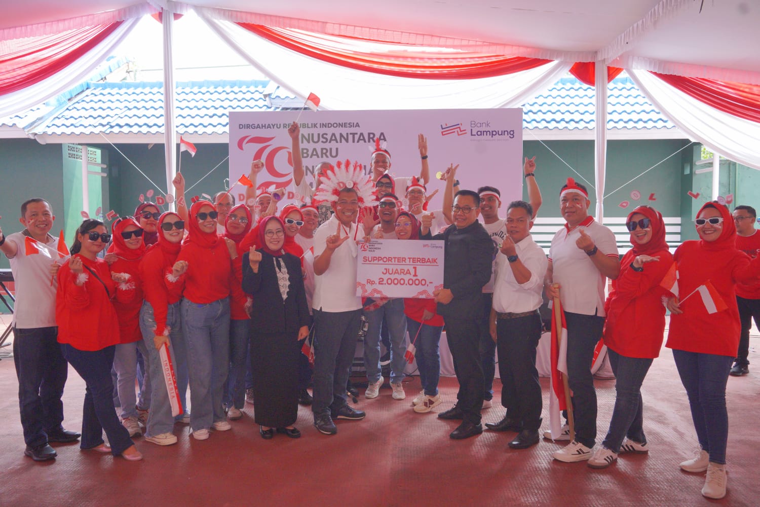 Bank Lampung Menyala Diperingatan HUT RI Ke-79