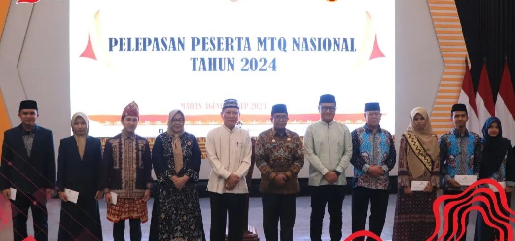  - Pj. Gubernur Lampung Lepas Kafilah  MTQ Nasional 2024, Harapkan Prestasi Gemilang.