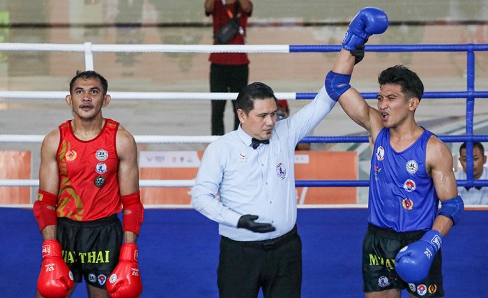 Jalu Aji Tampil Bertaji, Rebut Emas Muaythai PON untuk Jateng