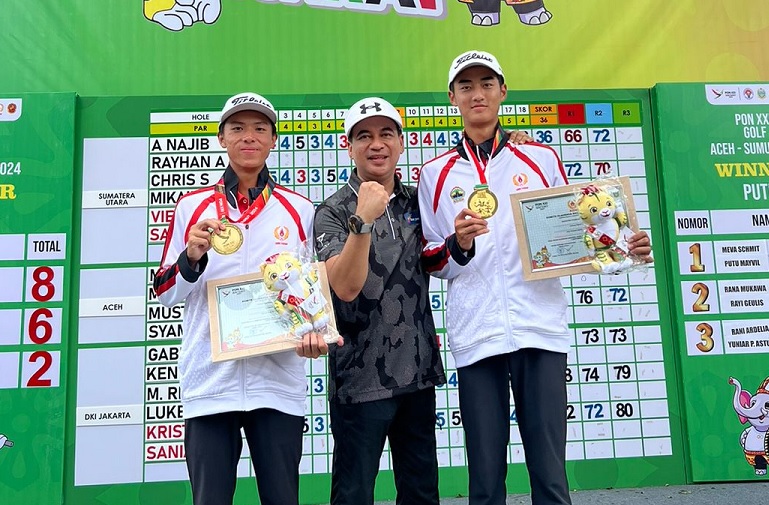 Golf Jateng Torehkan Sejarah, Sabet Emas Pertama Sepanjang Keikutsertaan di PON